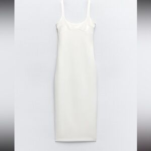 Zara white midi dress